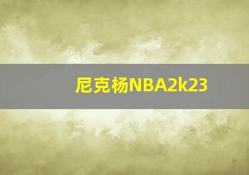 尼克杨NBA2k23