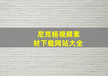 尼克杨视频素材下载网站大全