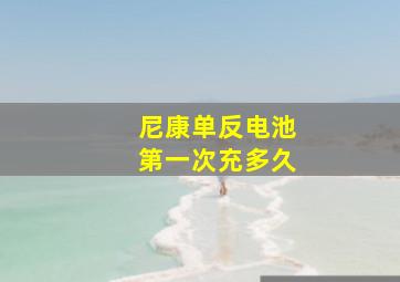 尼康单反电池第一次充多久