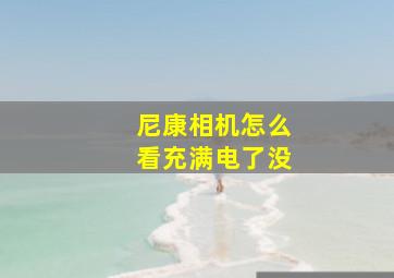 尼康相机怎么看充满电了没