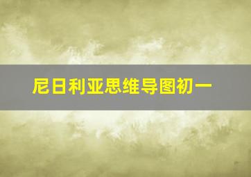 尼日利亚思维导图初一