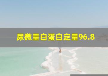 尿微量白蛋白定量96.8