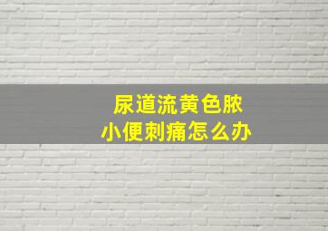 尿道流黄色脓小便刺痛怎么办