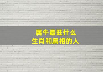 属牛最旺什么生肖和属相的人