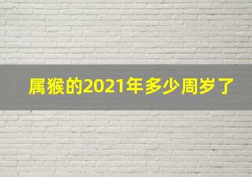 属猴的2021年多少周岁了