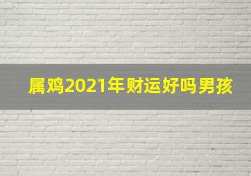 属鸡2021年财运好吗男孩