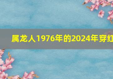 属龙人1976年的2024年穿红