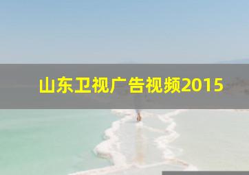 山东卫视广告视频2015