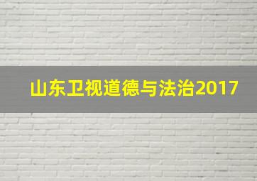 山东卫视道德与法治2017