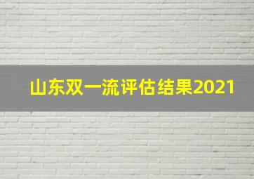 山东双一流评估结果2021