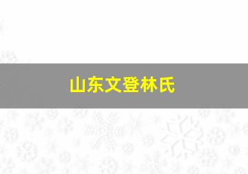 山东文登林氏