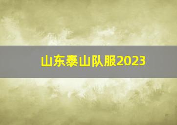 山东泰山队服2023