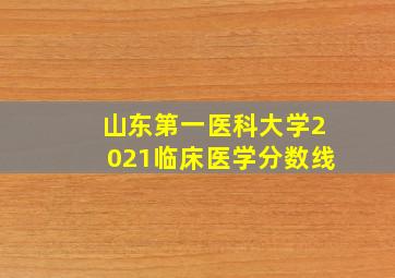 山东第一医科大学2021临床医学分数线