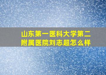 山东第一医科大学第二附属医院刘志超怎么样