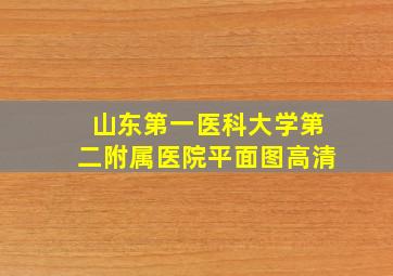 山东第一医科大学第二附属医院平面图高清