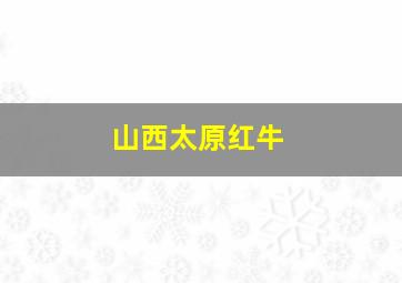 山西太原红牛