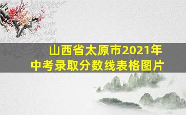 山西省太原市2021年中考录取分数线表格图片