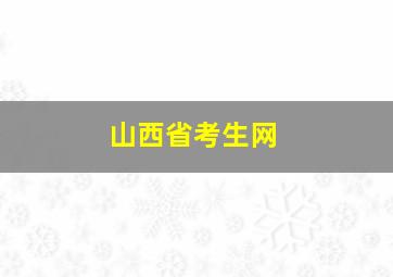 山西省考生网