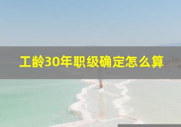 工龄30年职级确定怎么算