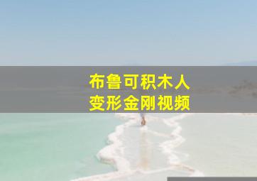 布鲁可积木人变形金刚视频