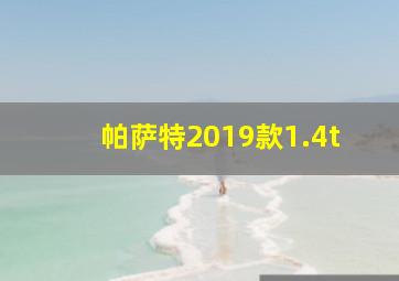 帕萨特2019款1.4t