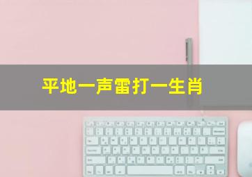 平地一声雷打一生肖