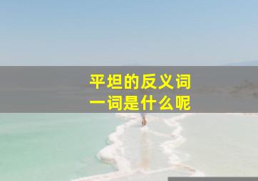 平坦的反义词一词是什么呢