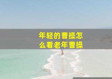 年轻的曹操怎么看老年曹操