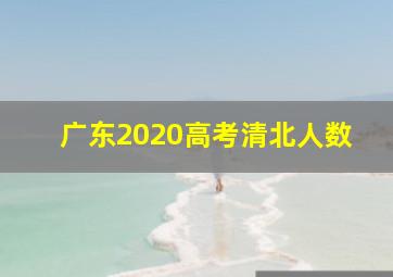 广东2020高考清北人数