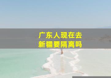 广东人现在去新疆要隔离吗