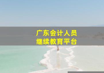 广东会计人员继续教育平台