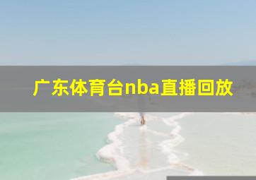 广东体育台nba直播回放