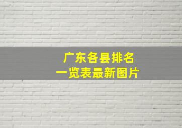 广东各县排名一览表最新图片