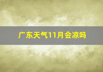 广东天气11月会凉吗