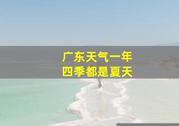 广东天气一年四季都是夏天