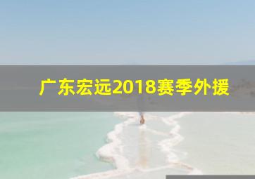 广东宏远2018赛季外援