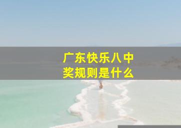 广东快乐八中奖规则是什么