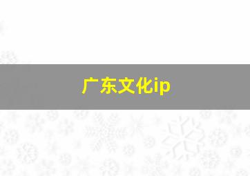 广东文化ip