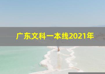 广东文科一本线2021年