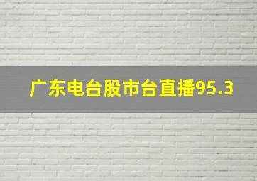 广东电台股市台直播95.3