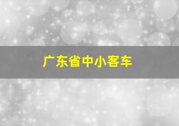 广东省中小客车