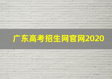 广东高考招生网官网2020