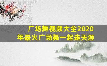 广场舞视频大全2020年最火广场舞一起走天涯