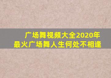 广场舞视频大全2020年最火广场舞人生何处不相逢