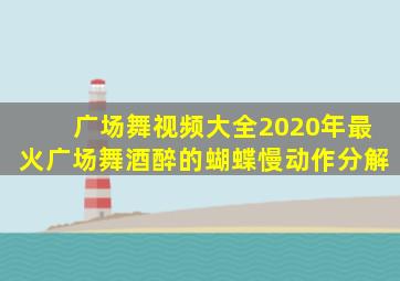 广场舞视频大全2020年最火广场舞酒醉的蝴蝶慢动作分解