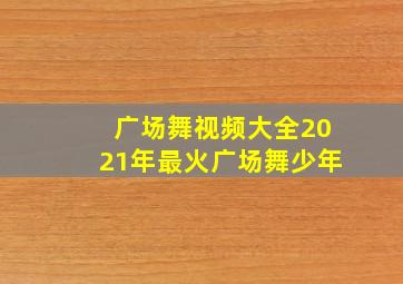 广场舞视频大全2021年最火广场舞少年