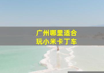 广州哪里适合玩小米卡丁车