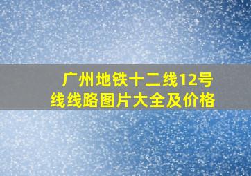 广州地铁十二线12号线线路图片大全及价格