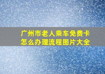 广州市老人乘车免费卡怎么办理流程图片大全