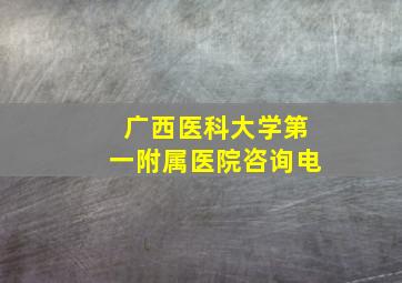 广西医科大学第一附属医院咨询电